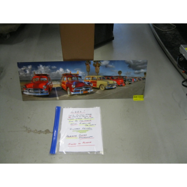 WOODY WAGON PHOTO FROM RIVERSIDE, CALIFORNIA, SIGNED BY PHOTOGRAPHER