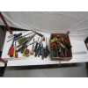 Image 1 : BOX OF ASST. SCREWDRIVERS, TAPE MEASURE, ETC.