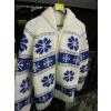 Image 1 : SZ M/L VERNON WINTER CARNIVAL THEME HANDMADE COWICHAN STYLE WOOL SWEATER