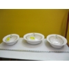 Image 1 : 3 GLASS LIDDED SERVING DISHES