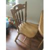 Image 2 : WOODEN DINETTE TABLE W/4 CHAIRS - 1 CHAIR DAMAGED