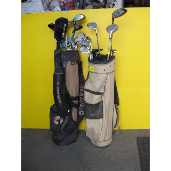 2 SETS OF GOLF CLUBS/BAGS
