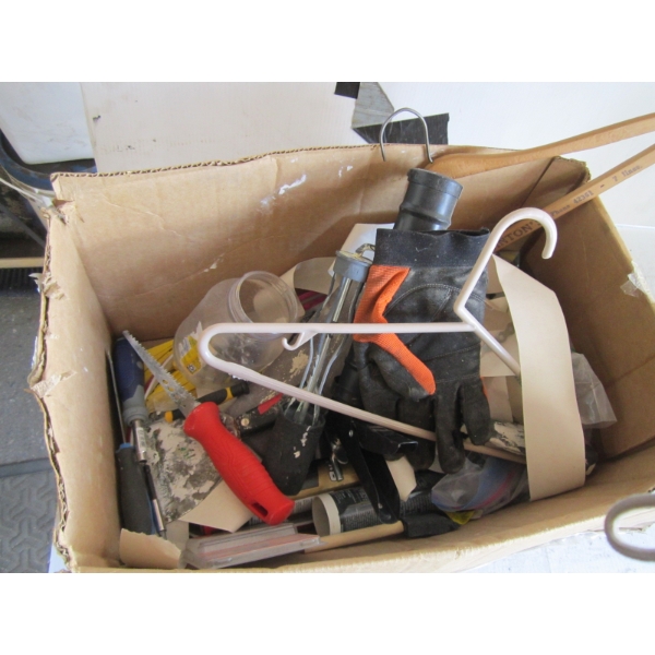 FOLDING FOOTSTOOL & MISC. TOOLS