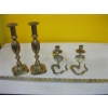 Image 1 : 2 PAIR OF BRASS CANDLESTICKS