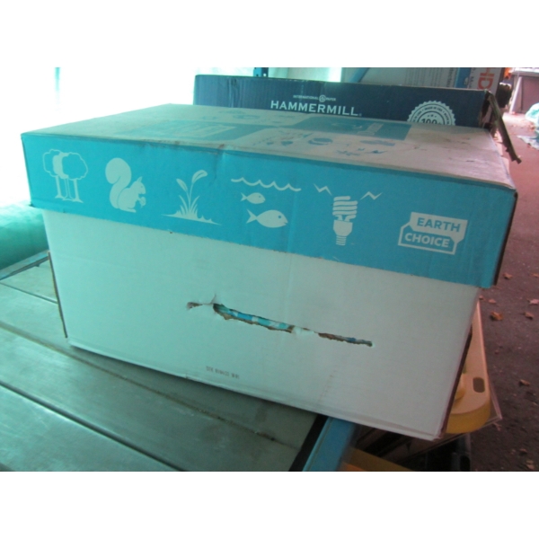 BOX OF GREEN PAPER