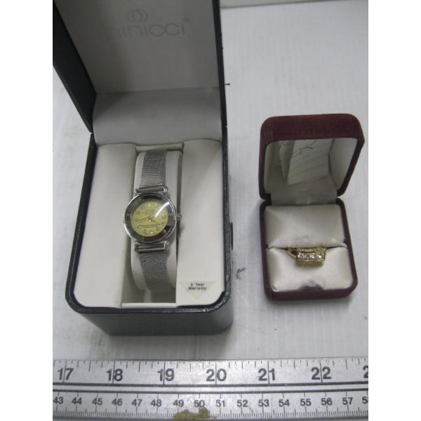 ROLEX KNOCKOFF WATCH & GOLD COLORED RING