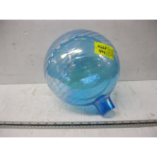 BLUE BLOWN GLASS ART