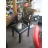 Image 7 : HEAVY SOLID WOOD DINING TABLE W/4 CHAIRS & LEAF