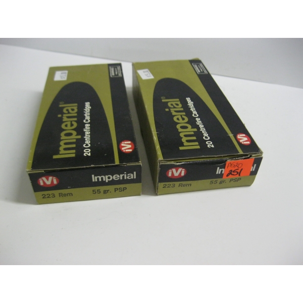 IMPERIAL .223 REM 55GRS PSP|2X20 CENTERFIRE CARTRIDGES