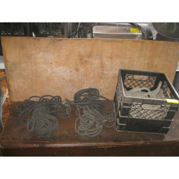 CRATE OF ASST. ROPE