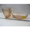 Image 1 : 2 PIECES OF PINK DEPRESSION GLASS