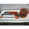 Image 1 : ELECTRIC HEATER & BUNDLE OF SAWS