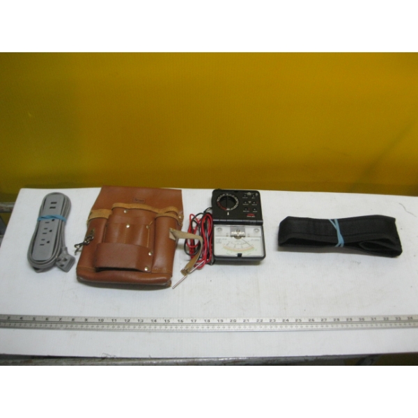MISC. VOLT OHM METER, POWER BAR, ETC.