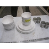 Image 1 : SET OF MIKASA HUNTINGTON PORCELAIN DISHWARE - 1 SMALLER BOWL HAS A CHIP