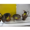 Image 1 : LG. COPPER URN, COPPER POT W/LID & COPPER PAN