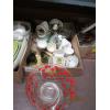 Image 3 : 4 FLATS OF MISC. DISHWARE, MARBLE ROLLING PIN, ETC.