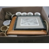 Image 1 : MISC. FRAMED PICTURES, POTTERY DISHES, GLASSWARE, ETC.