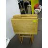 Image 2 : 4 WOODEN TV TABLES