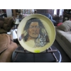 Image 1 : DECORATIVE PAINTED PLATE ON WILLOW STAND BY T. SEVENSON