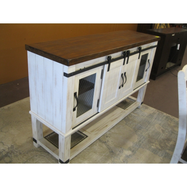 MATCHING SLIDING BARN DOOR SIDEBOARD