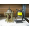 Image 1 : BRASS CANDLE HOLDER & A IRON BELL W/GONG