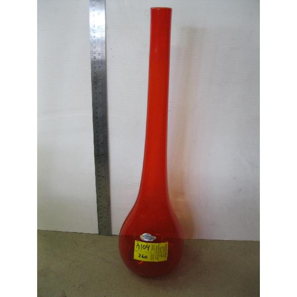 RED BLENKO VASE
