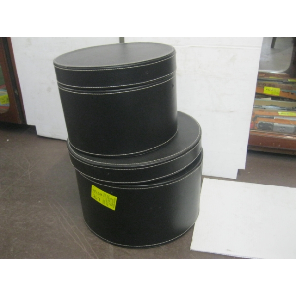 2 BLACK ROUND CASES