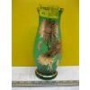 Image 1 : FROSTED GOLD EMBOSSED GREEN VASE