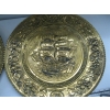 Image 4 : 2 LG. BRASS WALL PLAQUES