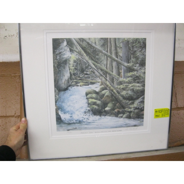 NUMBERED FRAMED PRINT -VALHALLA PROV. PARK, BC