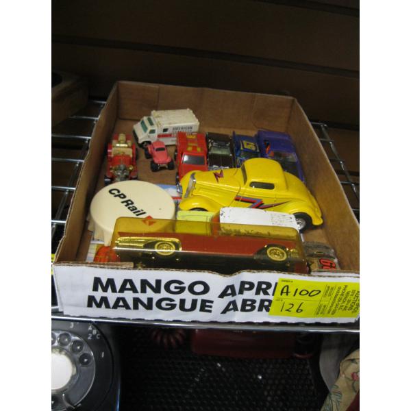ASST. SMALL CARS, ETC. - DINKY, HOT WHEELS. ETC.