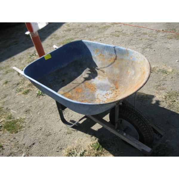 BLUE WHEELBARROW