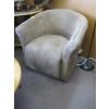 Image 1 : 2 BROWN PADDED SWIVEL CHAIRS