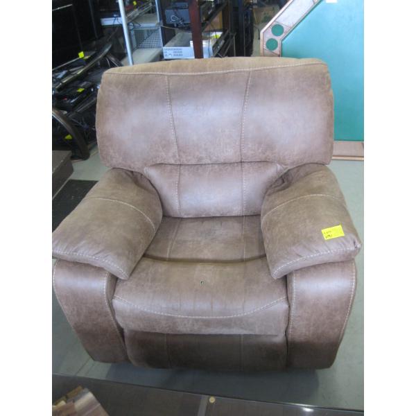LG. RECLINER CHAIR - BURN HOLE - FROM SMOKER'S HOME