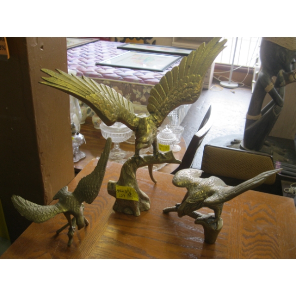 3 BRASS EAGLES