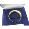 Image 4 : 9KT BAND W/BLUE STONES & SMALL DIAMONDS - 3.5G - SZ 8 