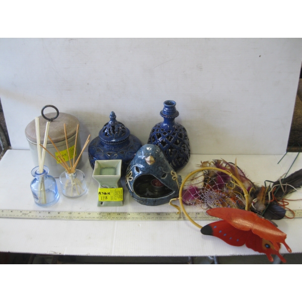 POTTERY ITEMS, DREAM CATCHERS, ETC.