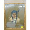 Image 1 : FRAMED PAINTING OF YOUNG NATIVE GIRL, SIGNED