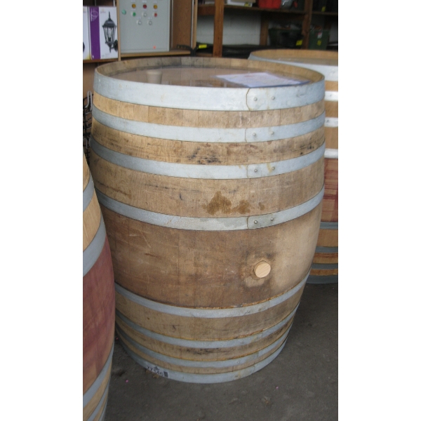 500L OAK WINE BARREL W/PLEXIGLASS TOP
