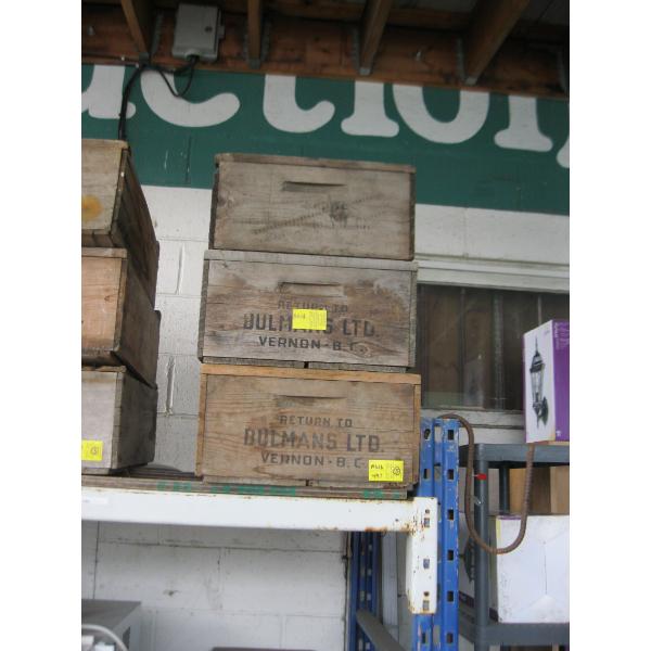 3 WOODEN CRATES