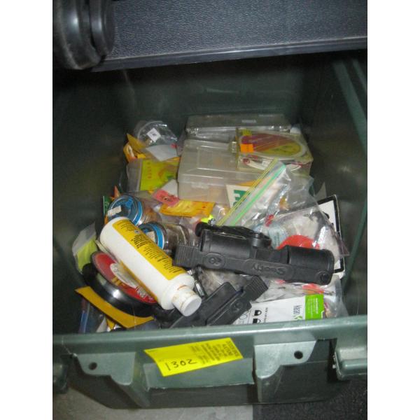 PLANO BIN OF MISC. FISHING ACCESS.