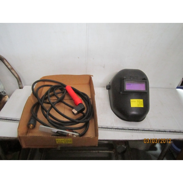 WELDING HELMET & WELDING CABLES