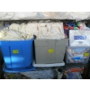 Image 2 : 3 BINS, BOX & ASST. BAGS OF MISC. BEDDING, BLANKETS, STUFFED ANIMALS, ETC.