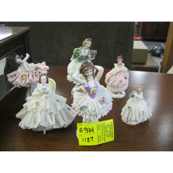 6 CHINA FIGURINES