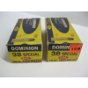 Image 1 : DOMINION CIL .38 SPECIAL 158GR|2X 50 CARTRIDGES