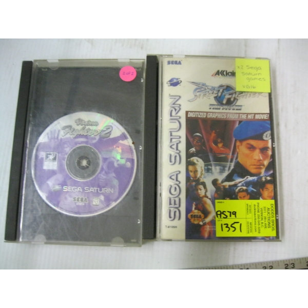 2 SEGA SATURN GAMES - STREET FIGHTER THE MOVIE & VIRTUA FIGHTER 2