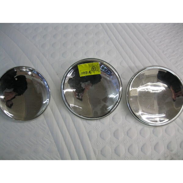 3 MERCURY REFLECTORS FOR OIL LAMPS