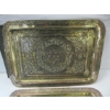 Image 2 : 2 LG. BRASS & COPPER SERVING TRAYS