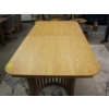 Image 2 : CASA EXTENDABLE TABLE, OAK TOP W/DOUBLE PEDESTAL BASE, 200CM