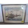 Image 1 : ORIGINAL WATERCOLOR PAINTING OF FISHING BOATS, SIGNED